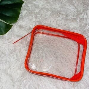 FREE WITH PURCHASE | SOL DE JANEIRO | Clear Bright Coral Pouch